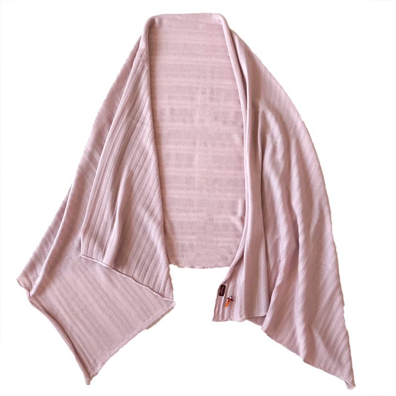 Stola aus feinster Merino Wolle, Rosé