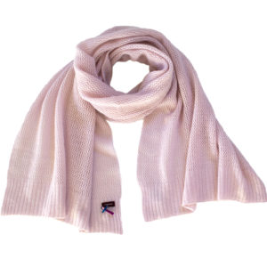 Sommer Kaschmir Schal mit Lochmuster, Rosé Rosa