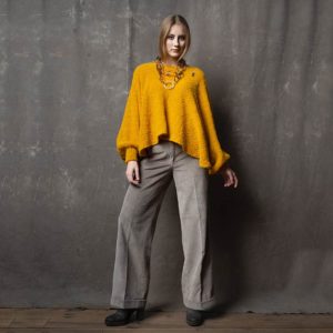 Fashion Bio Poncho Bette von meinfrollein, Gelb