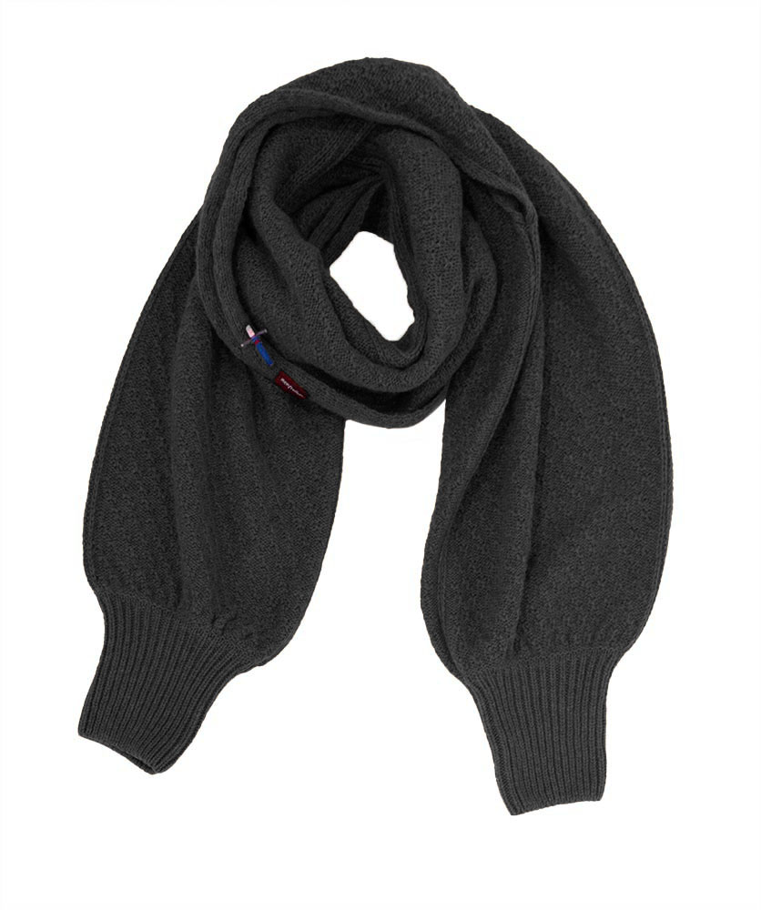 Bolero Shrug Jäckchen aus Alpakawolle, von Meinfrollein, Schwarz